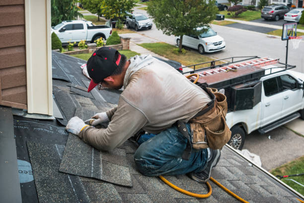 Professional Gutter Repair And Installation technician working in Lake Geneva, WI